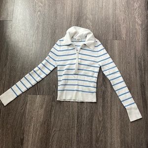 Abercrombie & Fitch long sleeve slim-zip polo